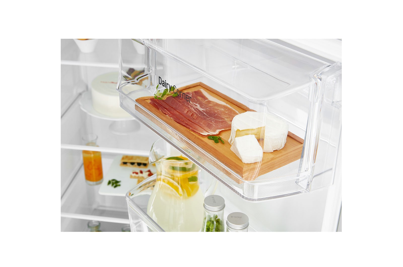 LG 625L Side by Side (Hvid) - Is og vand dispenser Energiklasse F Vand-/isdispenser med vandtilkobling, Smart Diagnosis™ med wifi, GSL760SWXV