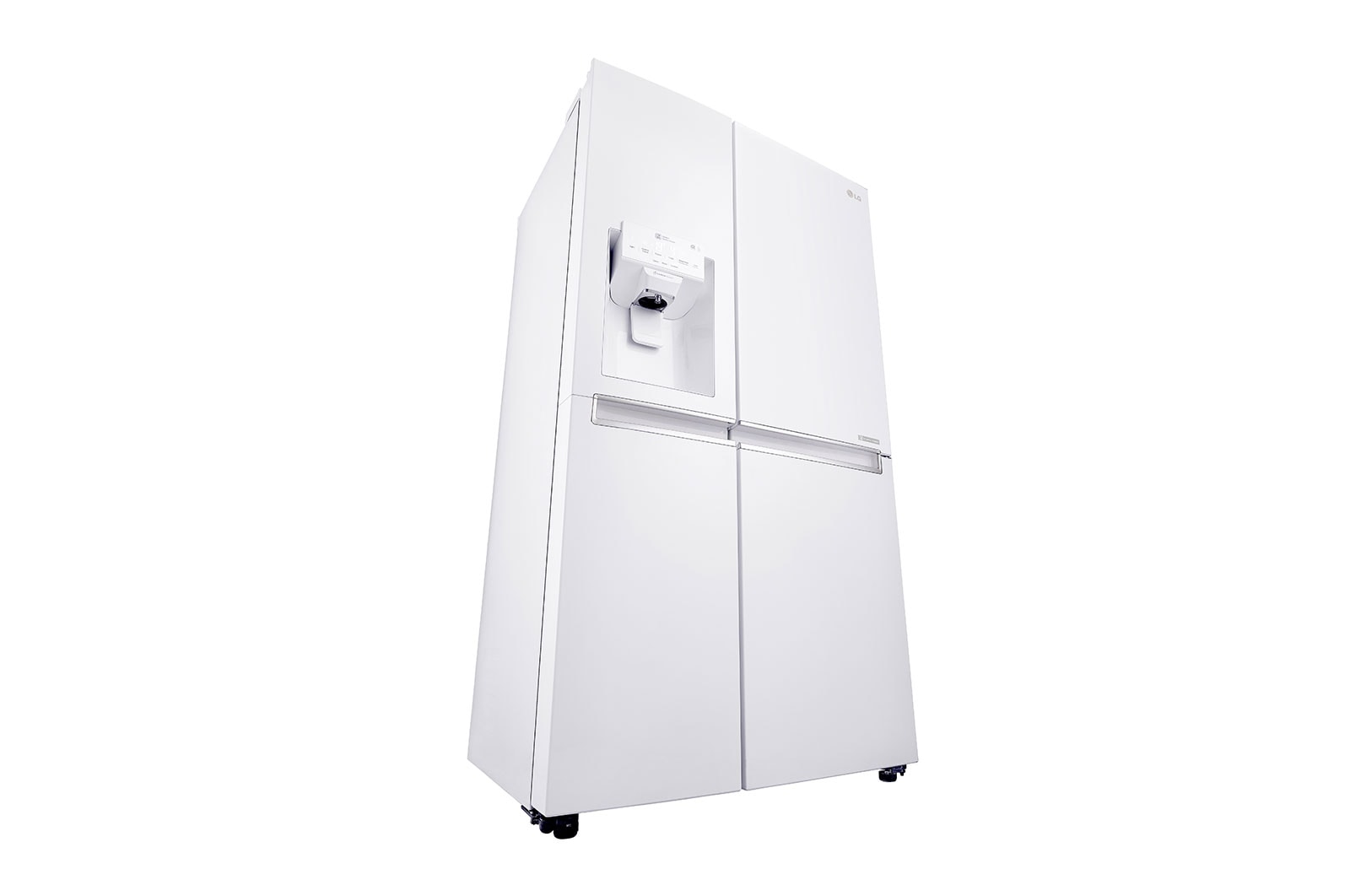 LG 625L Side by Side (Hvid) - Is og vand dispenser Energiklasse F Vand-/isdispenser med vandtilkobling, Smart Diagnosis™ med wifi, GSL760SWXV