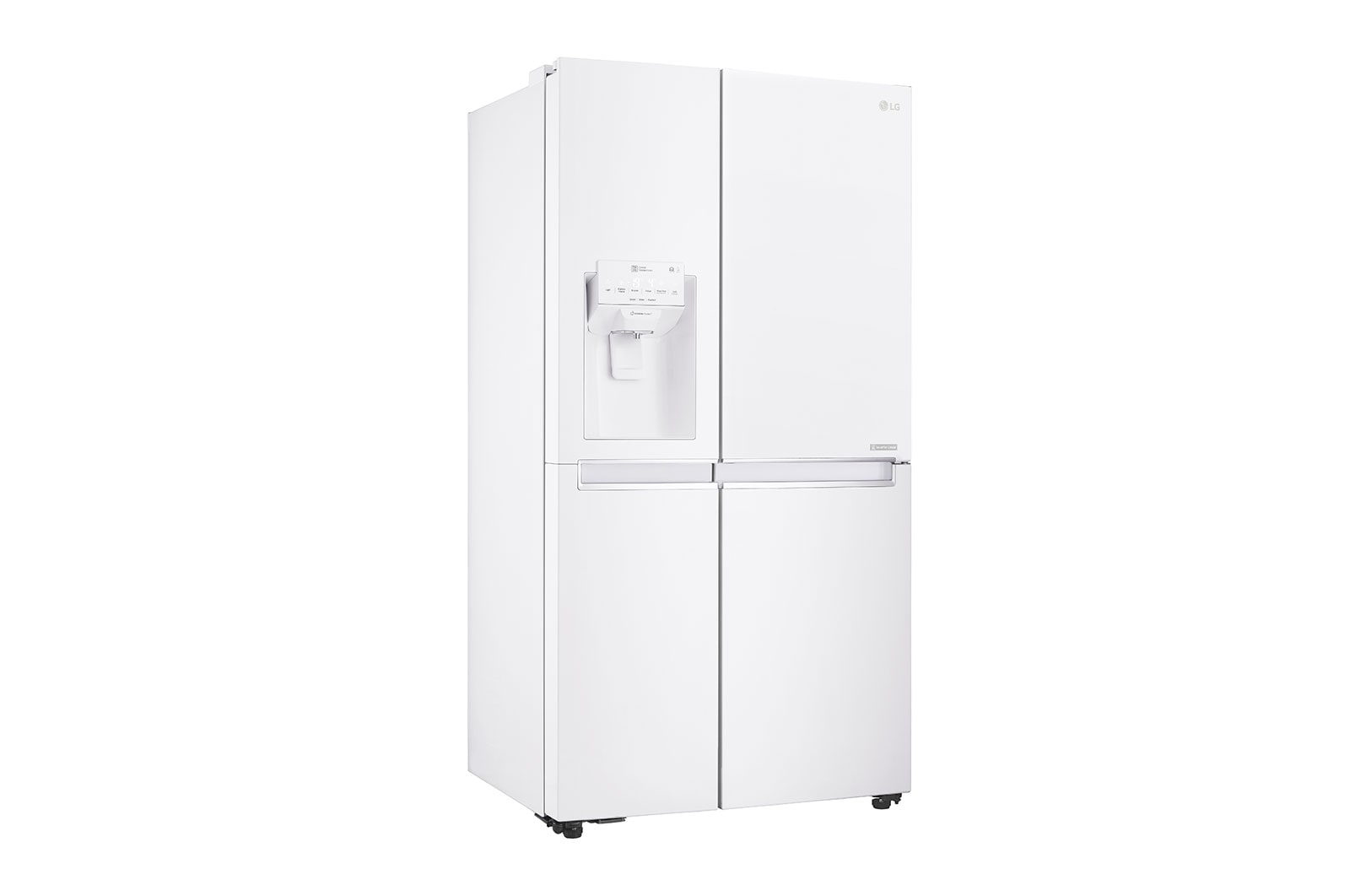 LG 625L Side by Side (Hvid) - Is og vand dispenser Energiklasse F Vand-/isdispenser med vandtilkobling, Smart Diagnosis™ med wifi, GSL760SWXV