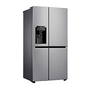 LG 625L Side by Side (Shiny Steel) - Is og vand dispenser Energiklasse F Vand-/isdispenser uden vandtilkobling, Smart Diagnosis™ med Wi-Fi, GSL761PZUZ