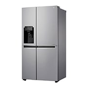 LG 625L Side by Side (Shiny Steel) - Is og vand dispenser Energiklasse F Vand-/isdispenser uden vandtilkobling, Smart Diagnosis™ med Wi-Fi, GSL761PZUZ