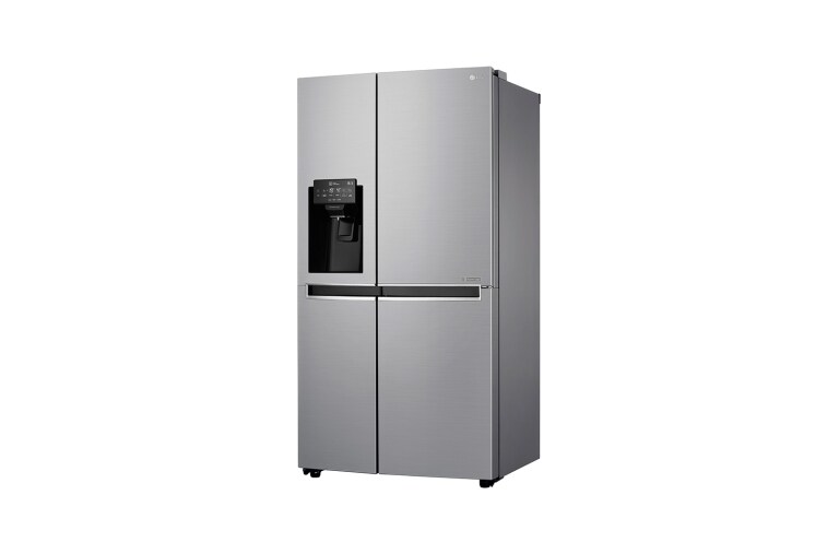 LG 625L Side by Side (Shiny Steel) Energiklasse F, Vand-/isdispenser uden vandtilkobling, Smart Diagnosis™ med Wi-Fi, GSL761PZXV