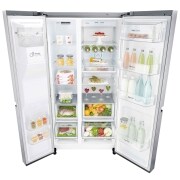 LG 625L Side by Side (Shiny Steel) - Is og vand dispenser Energiklasse F Plumbing, Smart Diagnosis™ med wifi, GSL960PZBZ