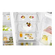 LG 625L Side by Side (Shiny Steel), Is og vand dispenser, Energiklasse F, Vand-/isdispenser med vandtilkobling, Smart Diagnosis™ med Wi-Fi, GSL960PZUZ