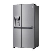 LG 625L Side by Side (Shiny Steel), Is og vand dispenser, Energiklasse F, Vand-/isdispenser med vandtilkobling, Smart Diagnosis™ med Wi-Fi, GSL960PZUZ