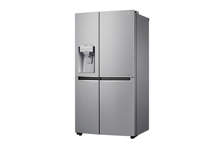 LG 625L Side by Side (Shiny Steel) Energiklasse F, Vand-/isdispenser uden vandtilkobling, Smart Diagnosis™ med Wi-Fi, GSL961PZUZ