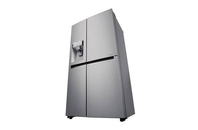 LG 625L Side by Side (Shiny Steel) Energiklasse F, Vand-/isdispenser uden vandtilkobling, Smart Diagnosis™ med Wi-Fi, GSL961PZUZ