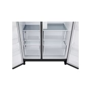 LG 638L Side by Side (Matte Black), Energiklasse E, Vand-/isdispenser med vandtilkobling, Smart Diagnosis™, GSLC40EPPE