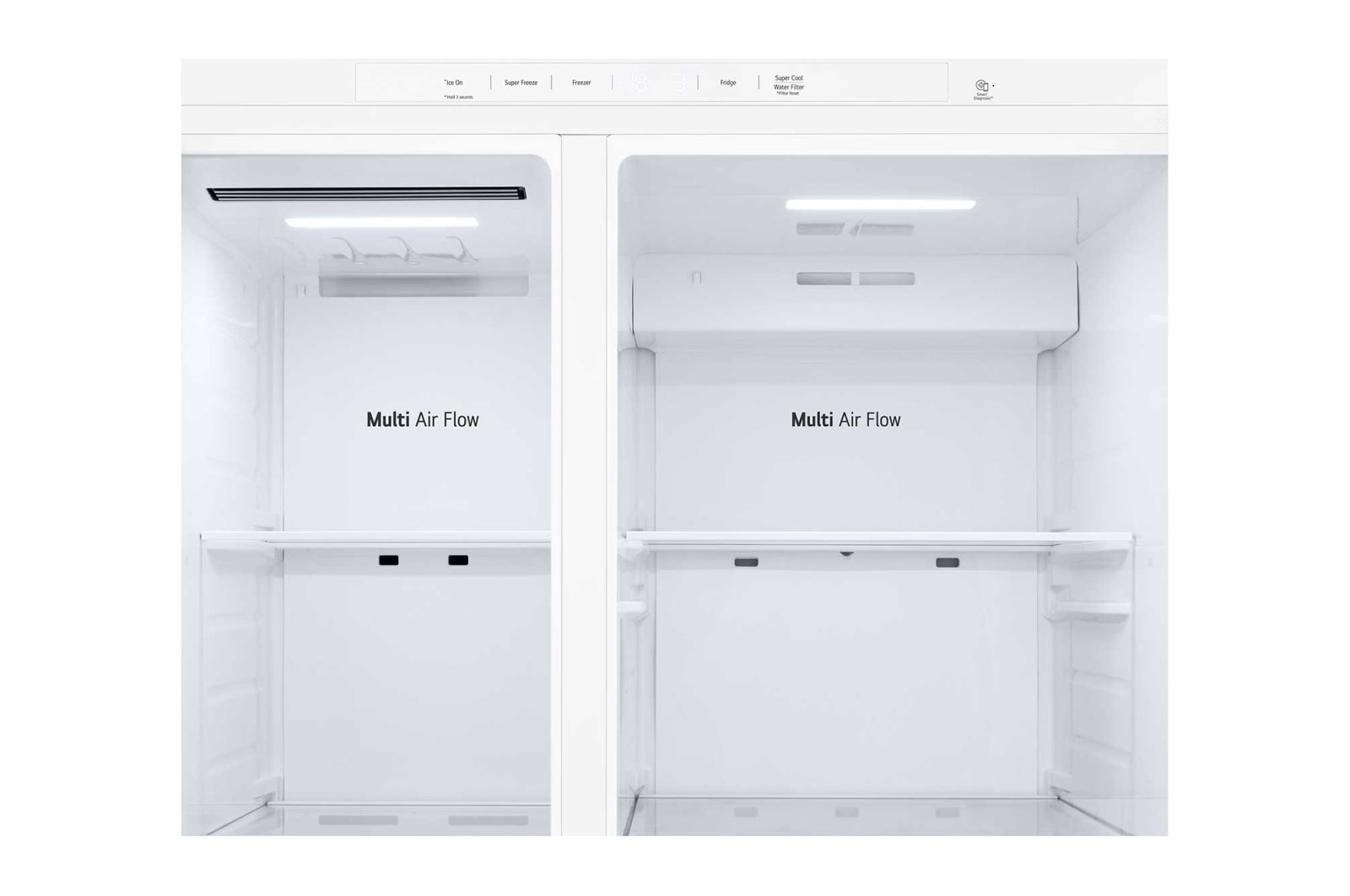 LG 638L Side by Side (Hvid), Energiklasse E, Vand-/isdispenser med vandtilkobling, Smart Diagnosis™, GSLC40SWPE