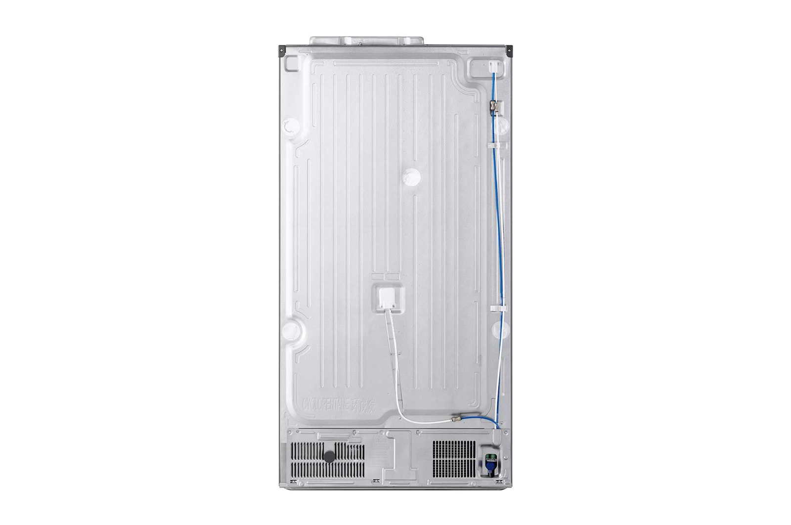 LG 641L Side by Side (Prime Silver), Energiklasse E, Vand-/isdispenser uden vandtilkobling, Smart Diagnosis™, GSLC41PYPE