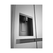 LG 641L Side by Side (Prime Silver), Energiklasse E, Vand-/isdispenser uden vandtilkobling, Smart Diagnosis™, GSLC41PYPE