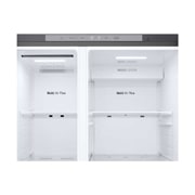 LG 641L Side by Side (Prime Silver), Energiklasse E, Vand-/isdispenser uden vandtilkobling, Smart Diagnosis™, GSLC41PYPE