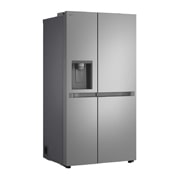 LG 641L Side by Side (Prime Silver), Energiklasse E, Vand-/isdispenser uden vandtilkobling, Smart Diagnosis™, GSLC41PYPE