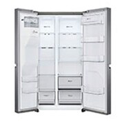 LG 634L Side by Side (Dark Graphite), Is og vand dispenser, Energiklasse F, Vand-/isdispenser med vandtilkobling, Smart Diagnosis™, GSLV30DSXM