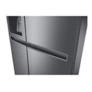 LG 634L Side by Side (Dark Graphite), Is og vand dispenser, Energiklasse F, Vand-/isdispenser med vandtilkobling, Smart Diagnosis™, GSLV30DSXM