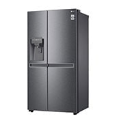 LG 634L Side by Side (Dark Graphite), Is og vand dispenser, Energiklasse F, Vand-/isdispenser med vandtilkobling, Smart Diagnosis™, GSLV30DSXM