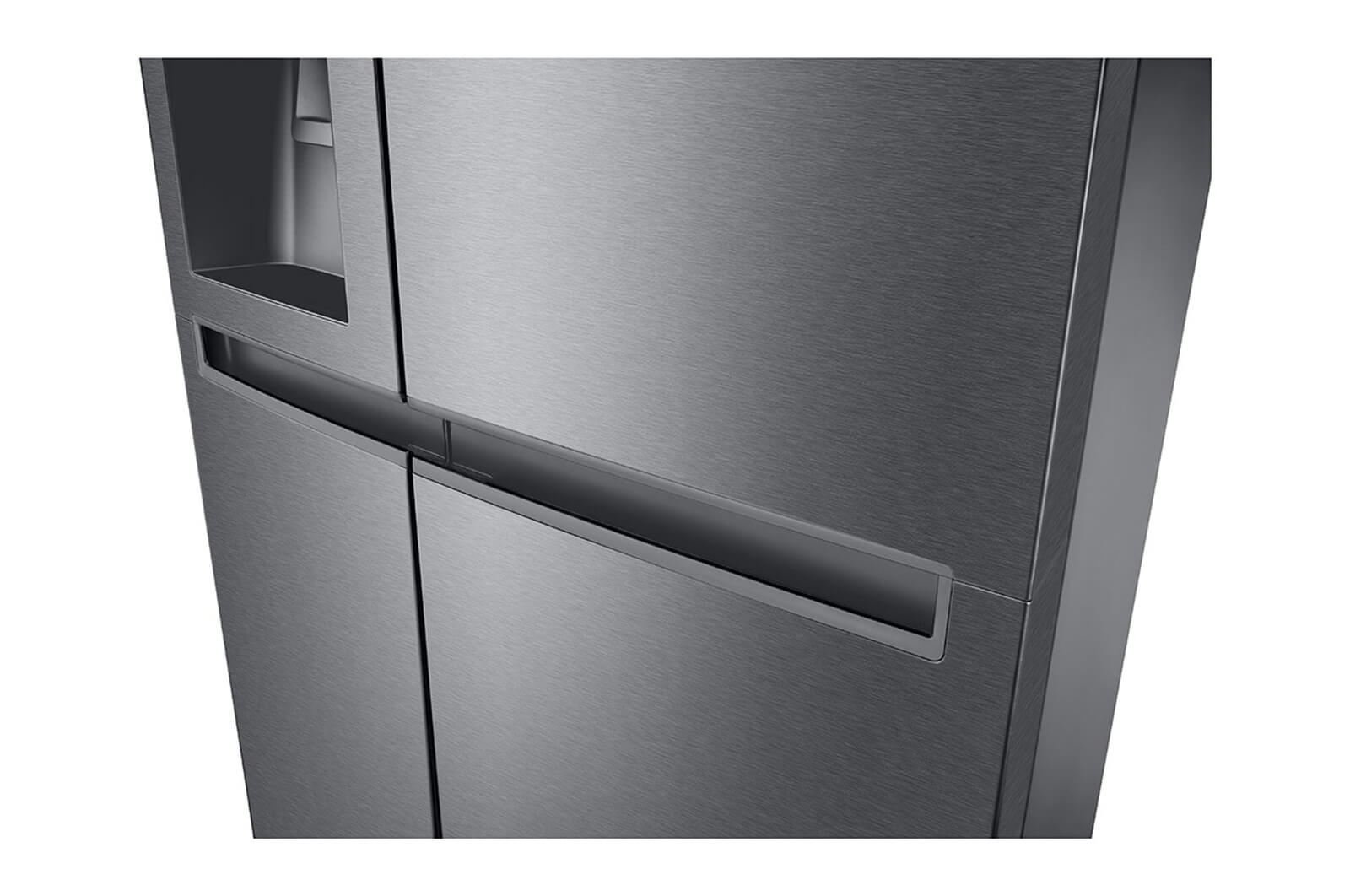 LG 634L Side by Side (Dark Graphite), Is og vand dispenser, Energiklasse E, Vand-/isdispenser uden vandtilkobling, Smart Diagnosis™, GSLV31DSXE