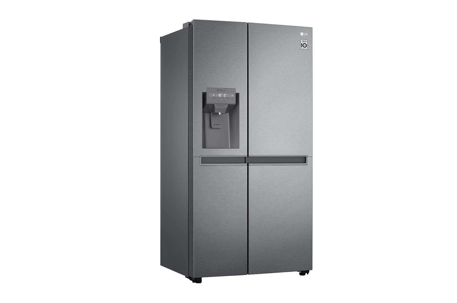 LG 634L Side by Side (Dark Graphite), Is og vand dispenser, Energiklasse E, Vand-/isdispenser uden vandtilkobling, Smart Diagnosis™, GSLV31DSXE