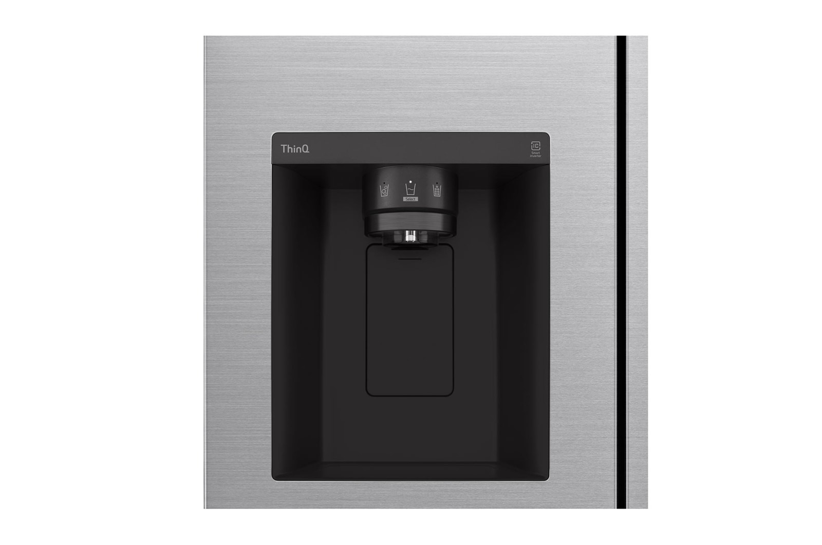 LG 635L Side by Side (Shiny Steel), Energiklasse E, Vand-/isdispenser med vandtilkoblingg, Smart Diagnosis™ , GSLV50PZXE
