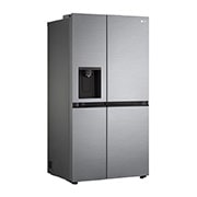 LG 635L Side by Side (Shiny Steel), Is og vand dispenser, Energiklasse F, Vand-/isdispenser med vandtilkobling, Smart Diagnosis™, GSLV50PZXM