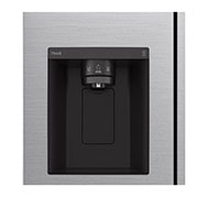 LG 635L Side by Side (Shiny Steel), Is og vand dispenser, Energiklasse F, Vand-/isdispenser med vandtilkobling, Smart Diagnosis™, GSLV50PZXM