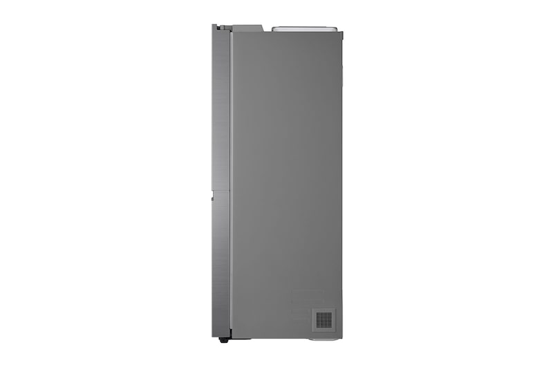 LG 635L Side by Side (Shiny Steel), Energiklasse E, Vand-/isdispenser uden vandtilkoblingg, Smart Diagnosis™ , GSLV51PZXE