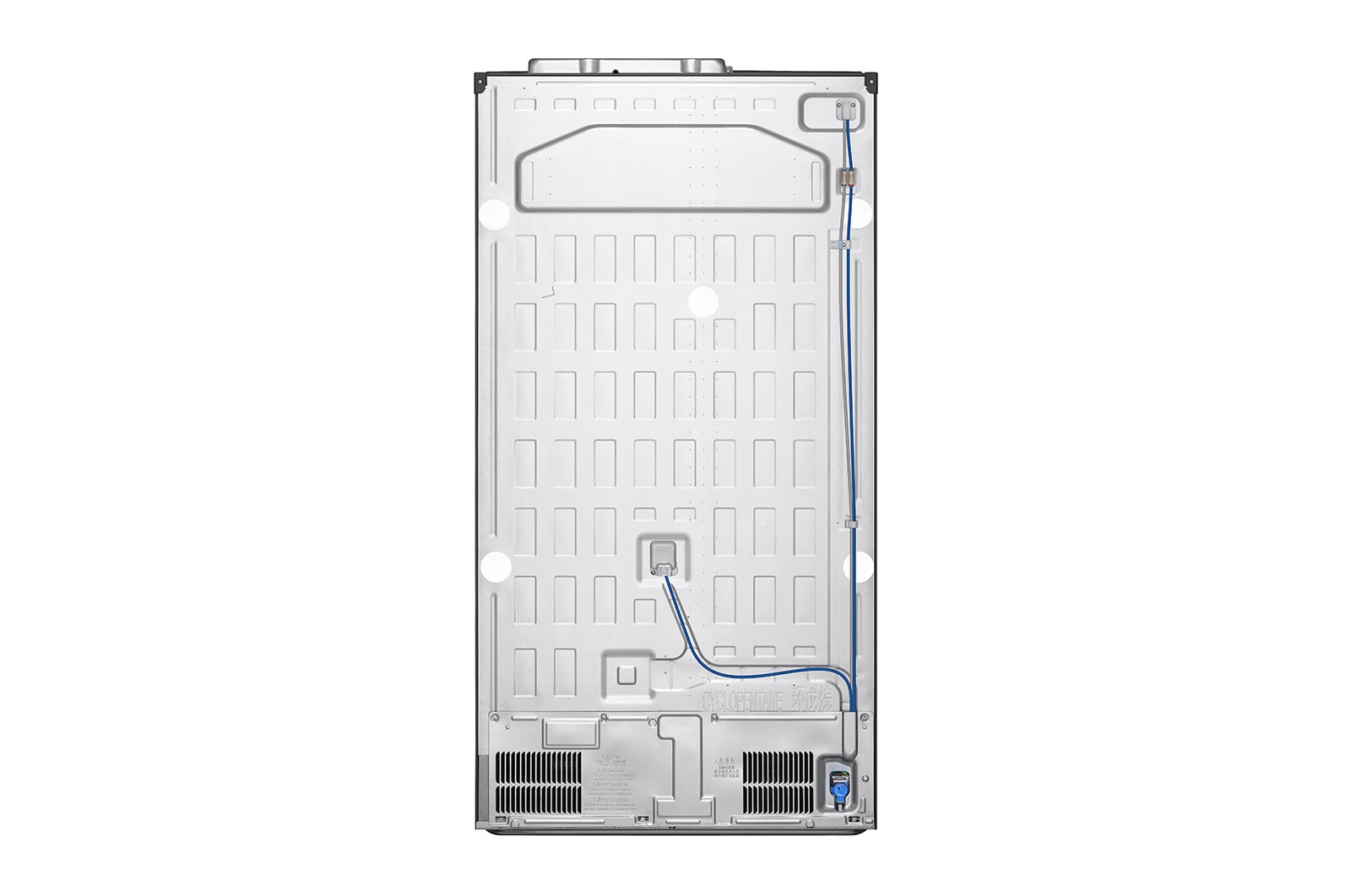 LG 635L Side by Side (Shiny Steel), Energiklasse E, Vand-/isdispenser uden vandtilkoblingg, Smart Diagnosis™ , GSLV51PZXE