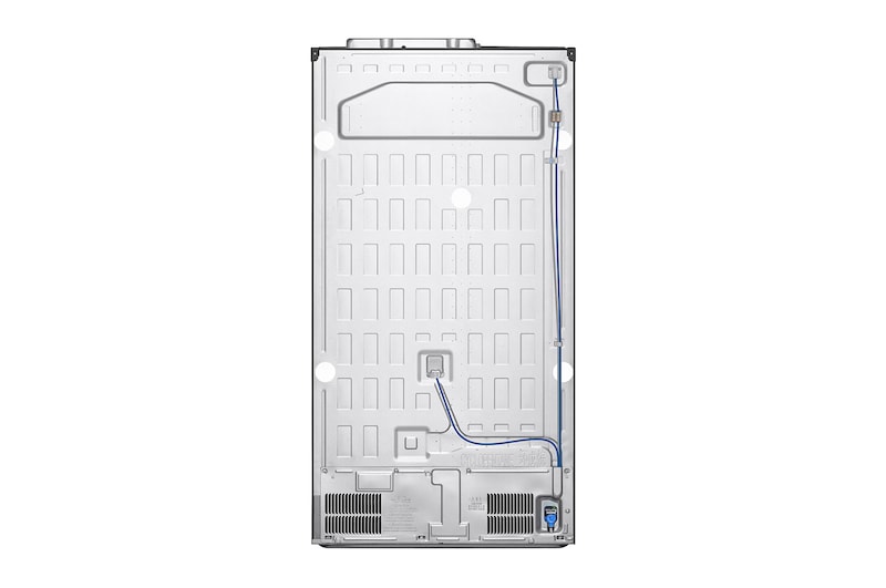 LG 635L Side by Side (Shiny Steel), Energiklasse E, Vand-/isdispenser uden vandtilkoblingg, Smart Diagnosis™ , GSLV51PZXE