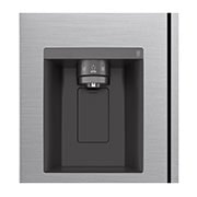 LG 635L Side by Side (Shiny Steel), Energiklasse E, Vand-/isdispenser uden vandtilkoblingg, Smart Diagnosis™ , GSLV51PZXE