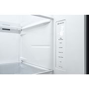 LG 635L Side by Side (Shiny Steel), Energiklasse E, Vand-/isdispenser uden vandtilkoblingg, Smart Diagnosis™ , GSLV51PZXE