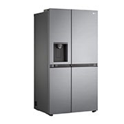 LG 635L Side by Side (Shiny Steel), Energiklasse E, Vand-/isdispenser uden vandtilkoblingg, Smart Diagnosis™ , GSLV51PZXE