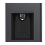 LG 635L Side by Side (Matte Black Stainless Steel), Energiklasse F, Vand-/isdispenser med vandtilkobling, Smart Diagnosis™ med Wi-Fi, GSLV70MCTM