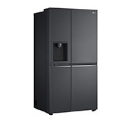 LG 635L Side by Side (Matte Black Stainless Steel), Energiklasse F, Vand-/isdispenser med vandtilkobling, Smart Diagnosis™ med Wi-Fi, GSLV70MCTM