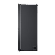 LG 635L Side by Side (Matte Black Steel), Is og vand dispenser, Energiklasse E, Vand-/isdispenser uden vandtilkobling, Smart Diagnosis™ med Wi-Fi, GSLV71MCLE