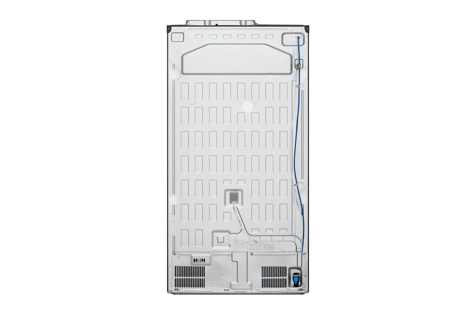 LG 635L Side by Side (Matte Black Steel), Is og vand dispenser, Energiklasse E, Vand-/isdispenser uden vandtilkobling, Smart Diagnosis™ med Wi-Fi, GSLV71MCLE