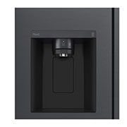 LG 635L Side by Side (Matte Black Stainless Steel), Energiklasse D, Vand-/isdispenser uden vandtilkobling, Smart Diagnosis™ med Wi-Fi, GSLV71MCTD