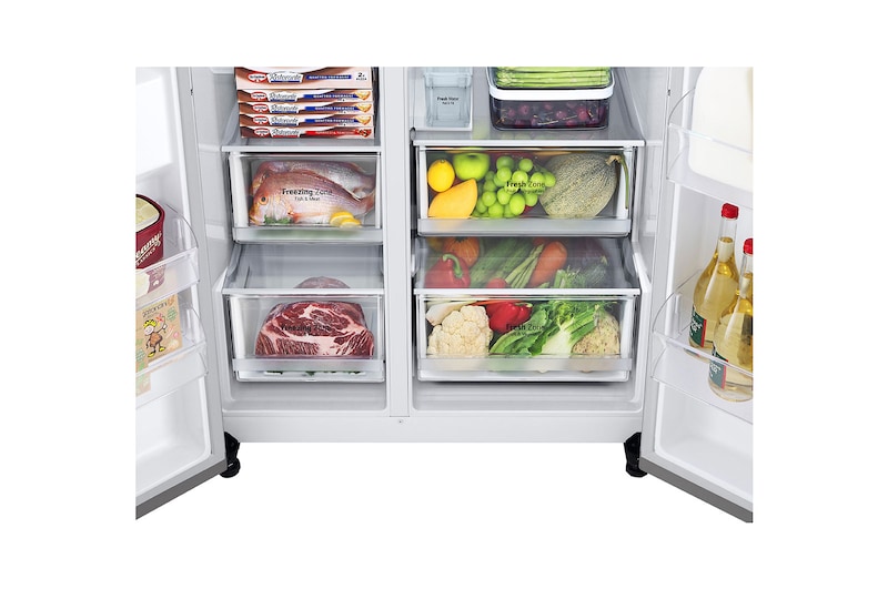 side view of a tilted monitor