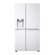 Visning forfra af 635L Side by Side (Hvid), Is og vand dispenser, Energiklasse E, Vand-/isdispenser uden vandtilkobling, Smart Diagnosis™ med Wi-Fi GSLV71SWTE