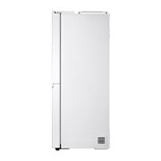 LG 635L Side by Side (Hvid), Is og vand dispenser, Energiklasse E, Vand-/isdispenser uden vandtilkobling, Smart Diagnosis™ med Wi-Fi, GSLV71SWTE