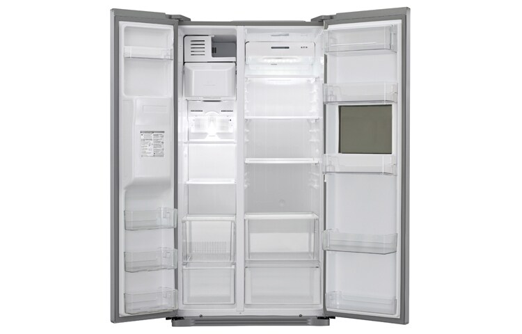 LG Afrimningsfrit side-by-side-skab i klasse A+ med isdispenser og minibar (507 L), GSP325NSCV