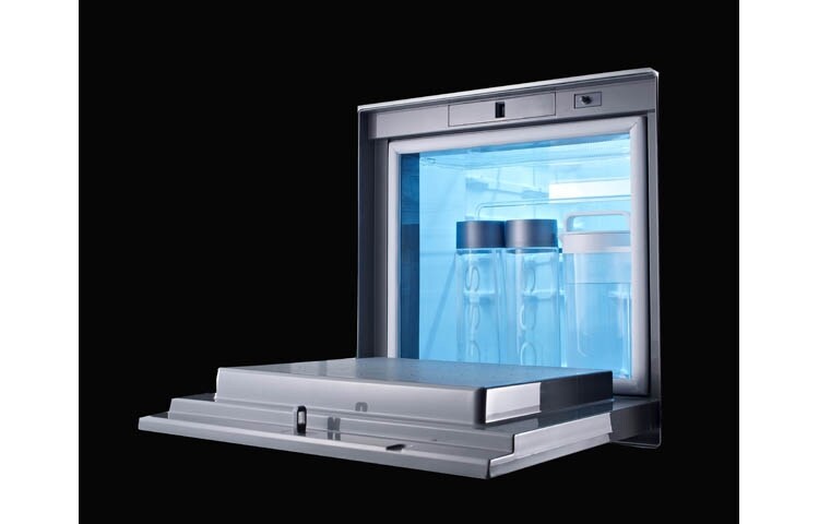 LG Afrimningsfrit side-by-side-skab i klasse A+ med isdispenser og minibar (507 L), GSP325NSCV