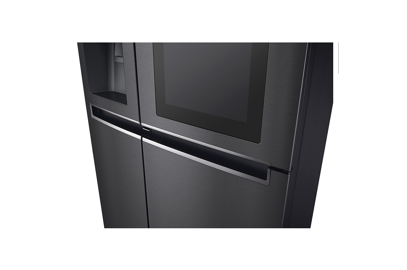 LG 625L InstaView Door in Door™ Side by Side (Matte Black) - Energiklasse E, Vand-/isdispenser uden vandtilkobling og Smart Diagnosis™ med Wi-Fi, GSX961MCCE