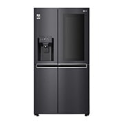 LG 625L InstaView Door in Door™ Side by Side (Matte Black) - Energiklasse E, Vand-/isdispenser uden vandtilkobling og Smart Diagnosis™ med Wi-Fi, GSX961MCCE