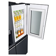 LG 625L InstaView Door in Door™ Side by Side (Matte Black), Energiklasse F, Vand-/isdispenser med vandtilkobling, Smart Diagnosis™ med Wi-Fi, GSX960MCVZ