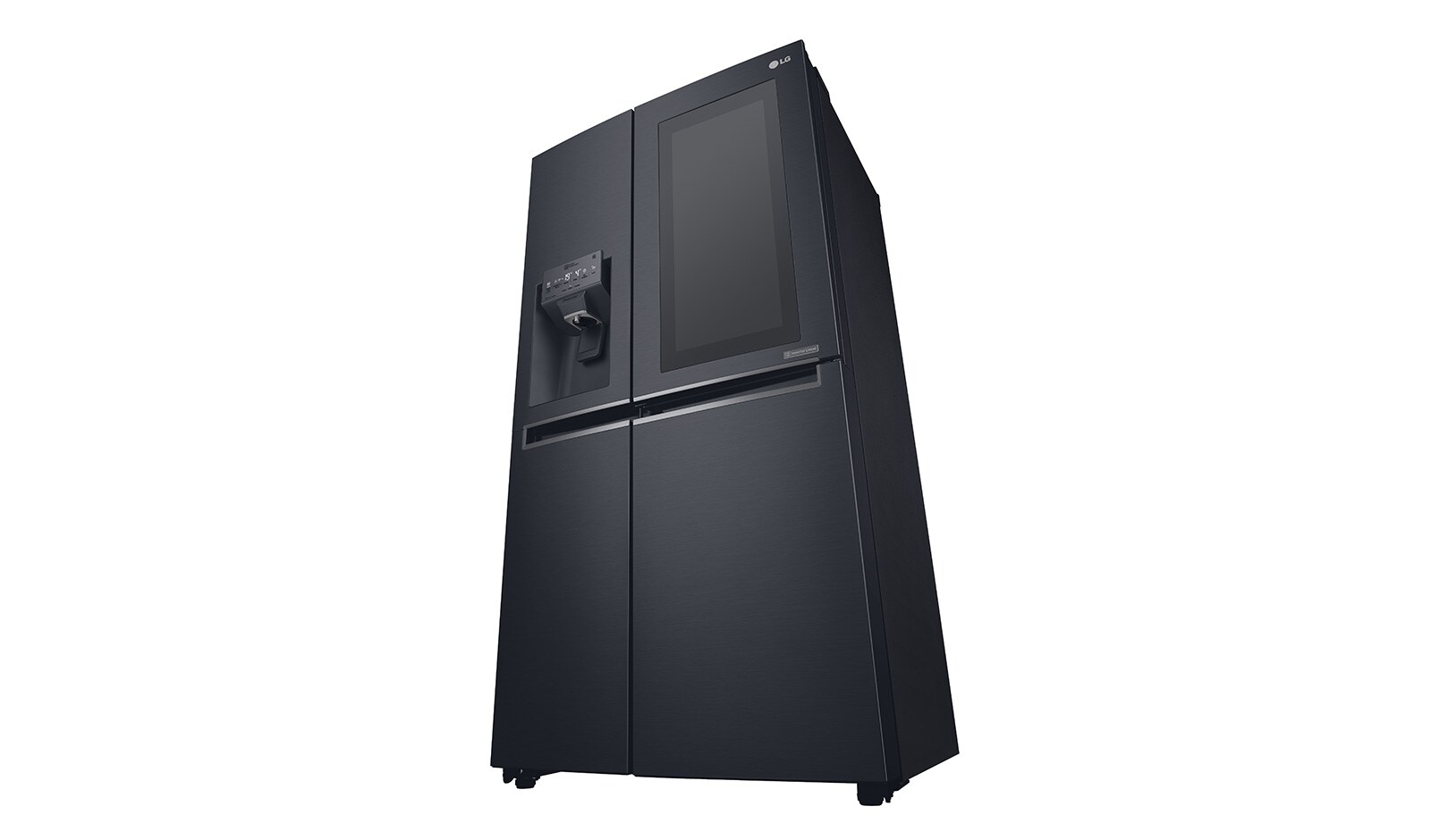 LG 625L InstaView Door in Door™ Side by Side (Matte Black), Energiklasse F, Vand-/isdispenser uden vandtilkobling, Smart Diagnosis™ med Wi-Fi, GSX961MTAZ