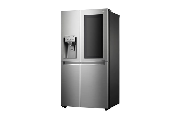 LG 625L InstaView Door in Door™ Side by Side (Perfect Steel) - Energiklasse F, Vand-/isdispenser uden vandtilkobling og Smart Diagnosis™ med Wi-Fi, GSX961NSAZ