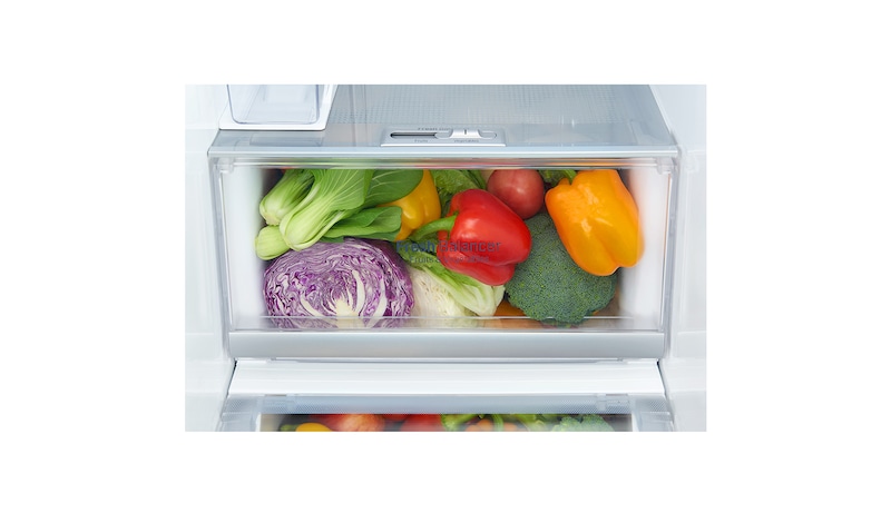 LG 625L InstaView Door in Door™ Side by Side (Perfect Steel) - Energiklasse F, Vand-/isdispenser uden vandtilkobling og Smart Diagnosis™ med Wi-Fi, GSX961NSAZ