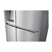 LG 625L InstaView Door in Door™ Side by Side (Perfect Steel) - Energiklasse F, Vand-/isdispenser uden vandtilkobling og Smart Diagnosis™ med Wi-Fi, GSX961NSCZ
