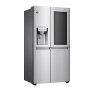 LG 625L InstaView Door in Door™ Side by Side (Perfect Steel) - Energiklasse F, Vand-/isdispenser uden vandtilkobling og Smart Diagnosis™ med Wi-Fi, GSX961NSCZ