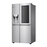 LG 625L InstaView Door in Door™ Side by Side (Perfect Steel) - Energiklasse F, Vand-/isdispenser uden vandtilkobling og Smart Diagnosis™ med Wi-Fi, GSX961NSCZ